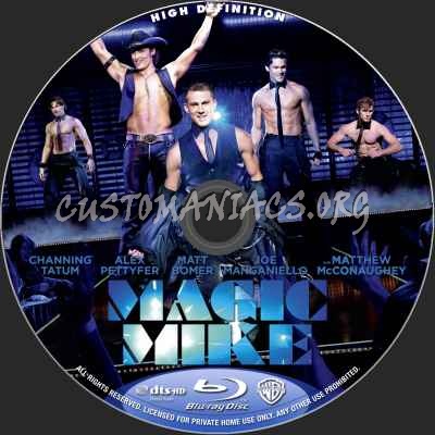 Magic Mike blu-ray label