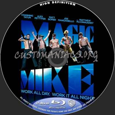 Magic Mike blu-ray label