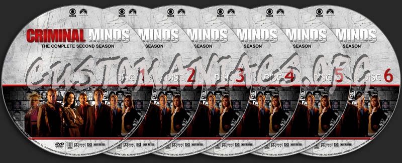 Criminal Minds: Season 2 dvd label