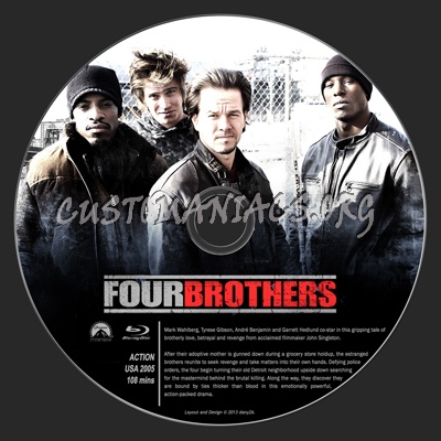 Four Brothers blu-ray label