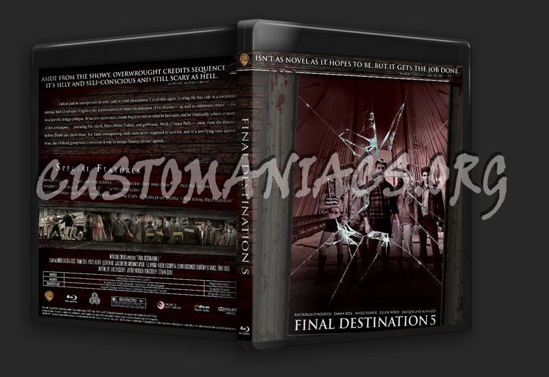 Final Destination 5 Blu Ray Cover Dvd Covers And Labels By Customaniacs Id 187439 Free 