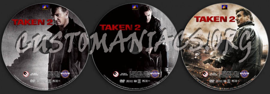 Taken 2 dvd label