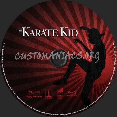 The Karate Kid blu-ray label