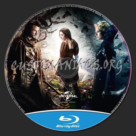 Snow White & the Huntsman blu-ray label