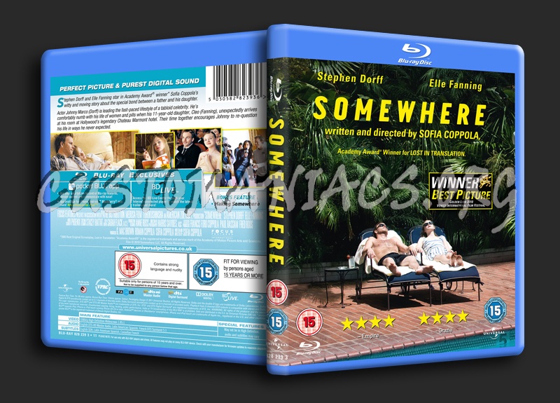 Somewhere blu-ray cover