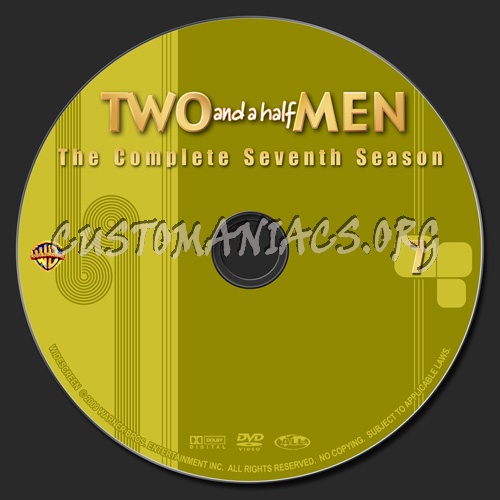 Two And A Half Men - Season 7 dvd label