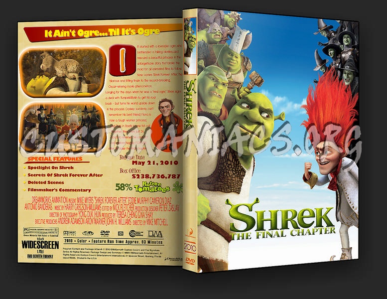 Shrek Forever After dvd cover