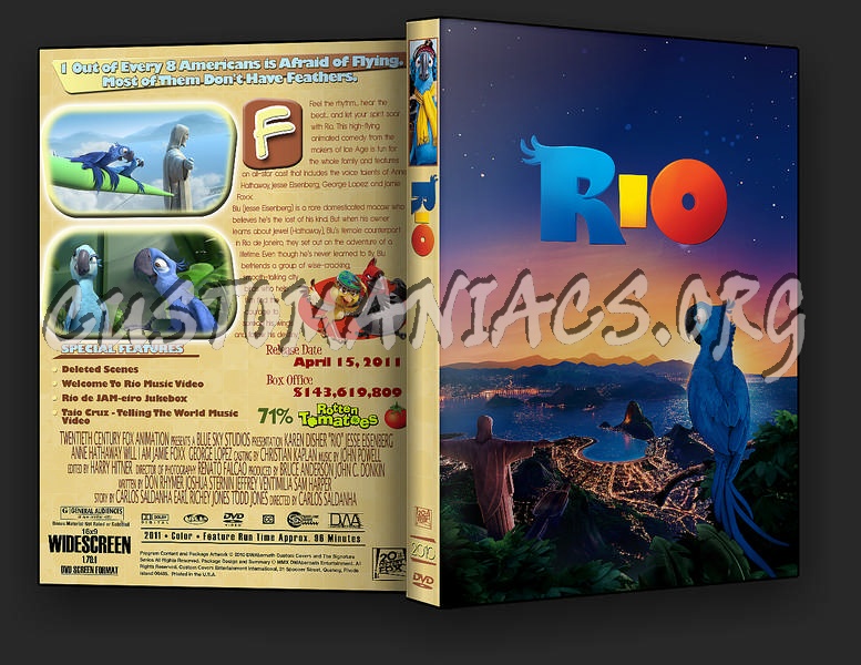 Rio Dvd Cover Dvd Covers Labels By Customaniacs Id Free Download Highres Dvd Cover