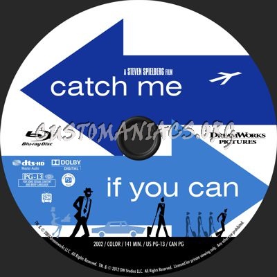 Catch Me If You Can blu-ray label