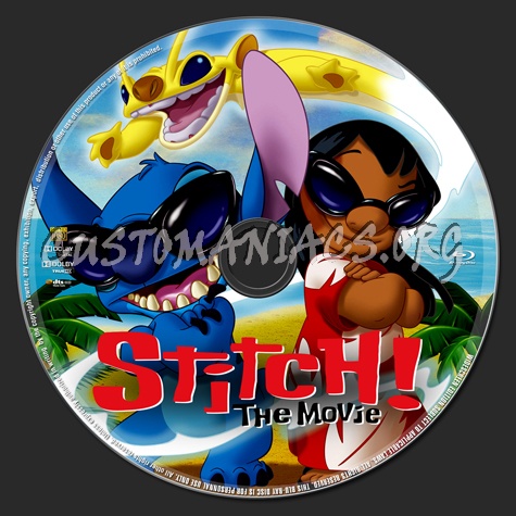 Stitch The Movie blu-ray label