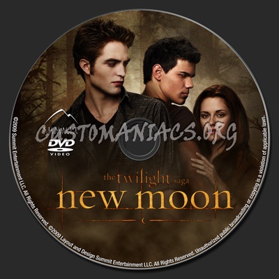 The Twilight Saga: New Moon dvd label