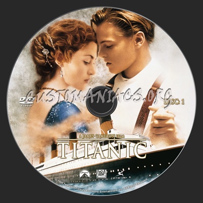 Titanic dvd label