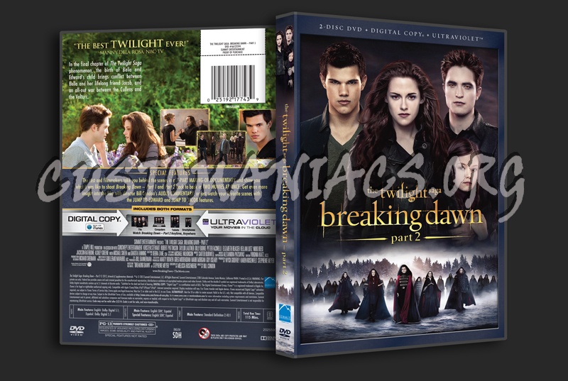 The Twilight Saga: Breaking Dawn - Part 2 dvd cover