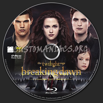 The Twilight Saga - Breaking Dawn Part 2 blu-ray label