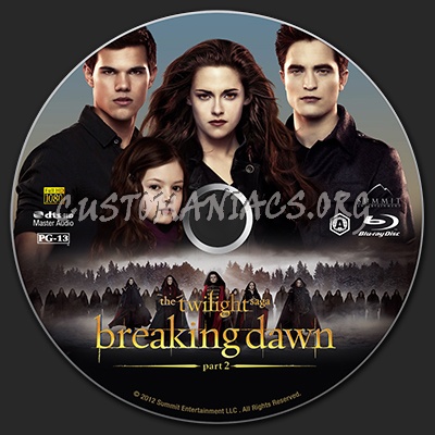 The Twilight Saga - Breaking Dawn Part 2 blu-ray label