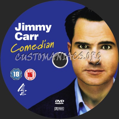 Jimmy Carr Comedian dvd label