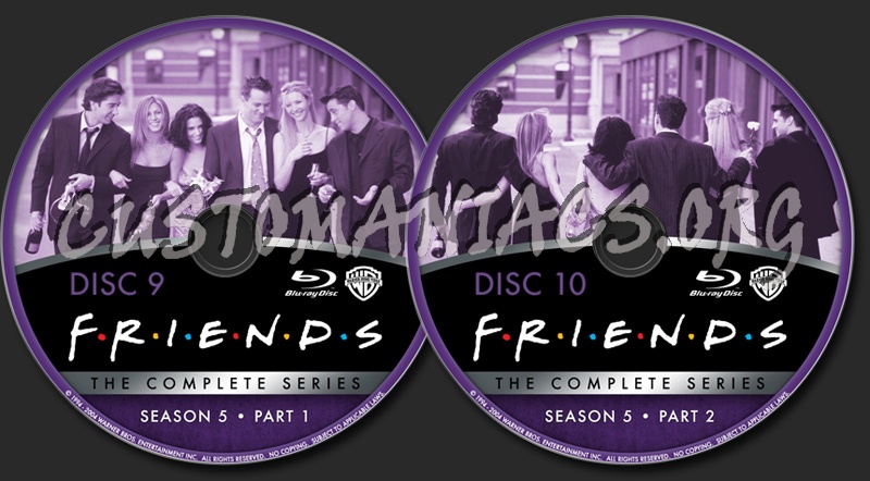 Friends The Complete Series - Season 5 blu-ray label