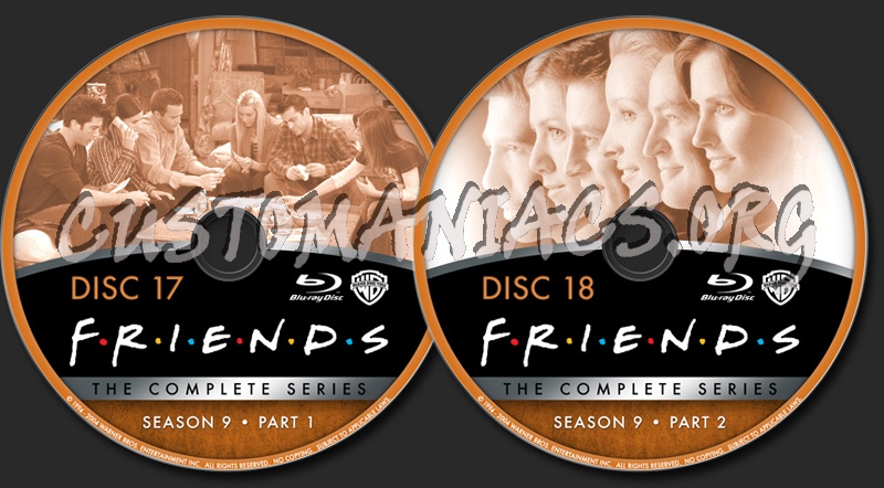 Friends The Complete Series - Season 9 blu-ray label