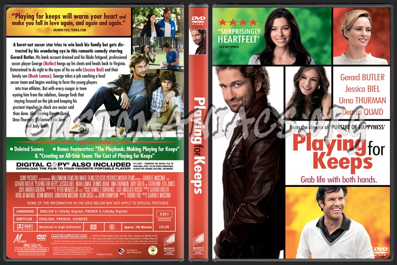 Playing For Keeps dvd cover