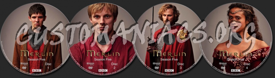 Merlin - Season 5 dvd label