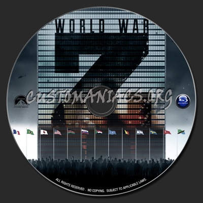 World War Z (2013) blu-ray label