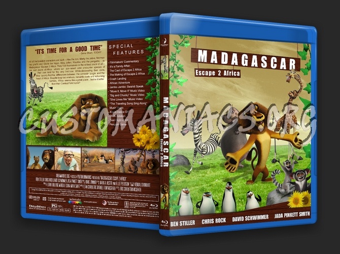 Madagascar: Escape 2 Africa blu-ray cover