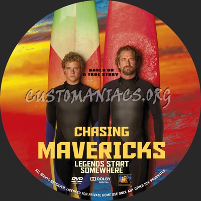 Chasing Mavericks dvd label