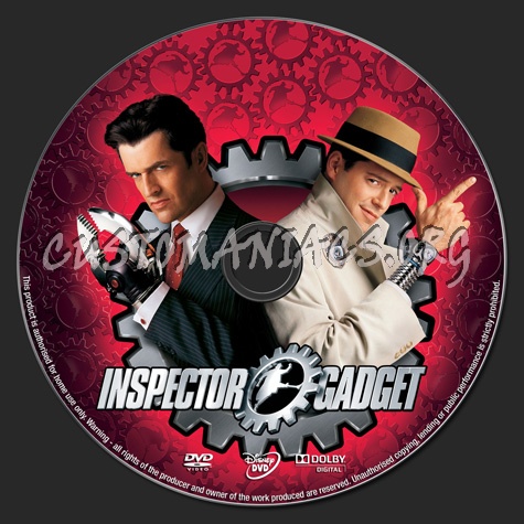 Inspector Gadget dvd label