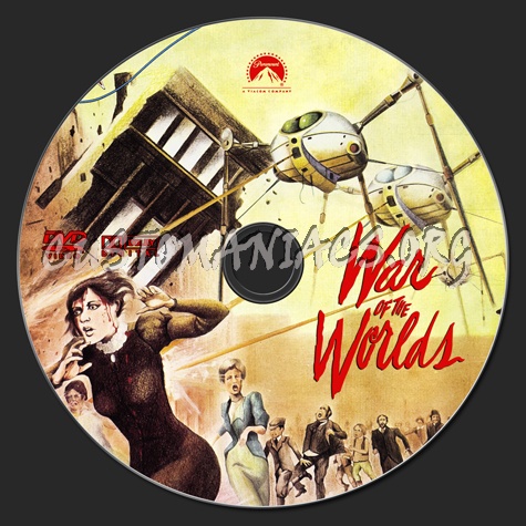 War of the Worlds (1953) dvd label