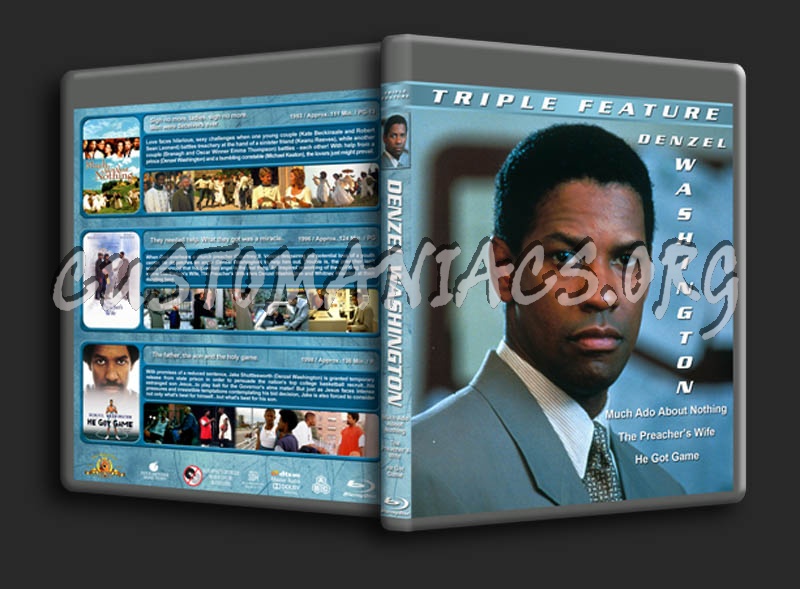 Denzel Washington Triple Feature blu-ray cover