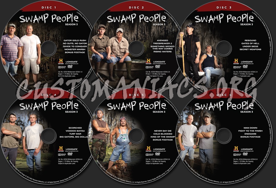 Swamp People Season 3 dvd label