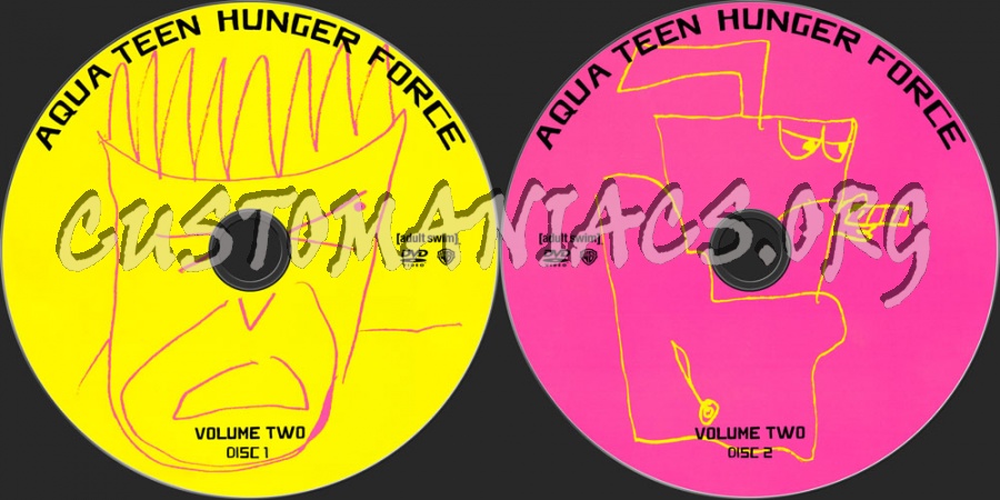 Aqua Teen Hunger Force Vol 2 dvd label