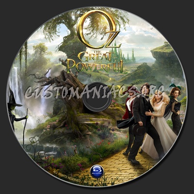 Oz : The Great And Powerful (2013) blu-ray label