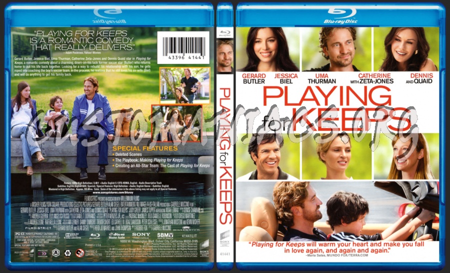 Playing for Keeps blu-ray cover