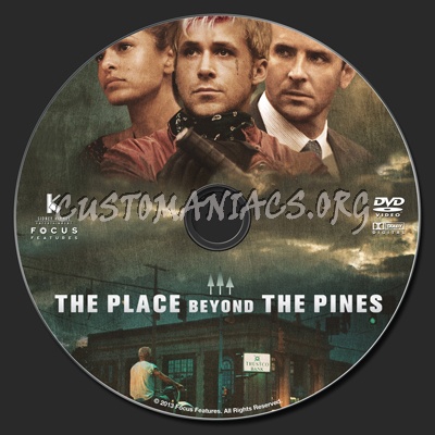 The Place Beyond The Pines dvd label