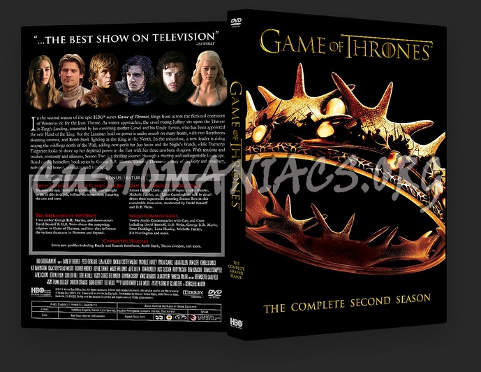 Game of Thrones Season 2 dvd cover - DVD Covers & Labels by