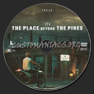 The Place Beyond The Pines dvd label