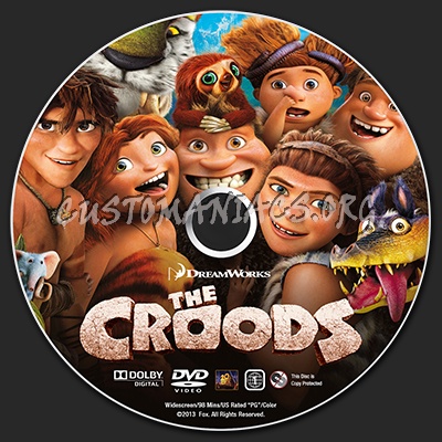 The Croods dvd label