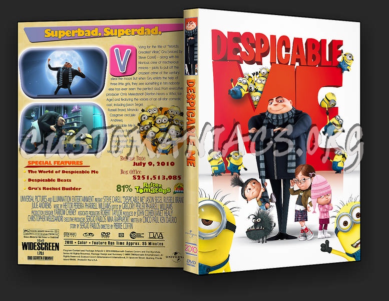 Despicable Me dvd cover