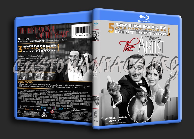 The Artist blu-ray cover