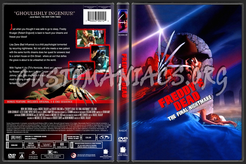 Freddy's Dead - The Final Nightmare dvd cover