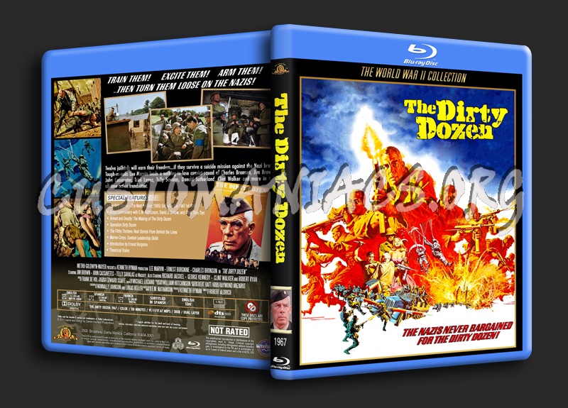 The Dirty Dozen (1967) blu-ray cover