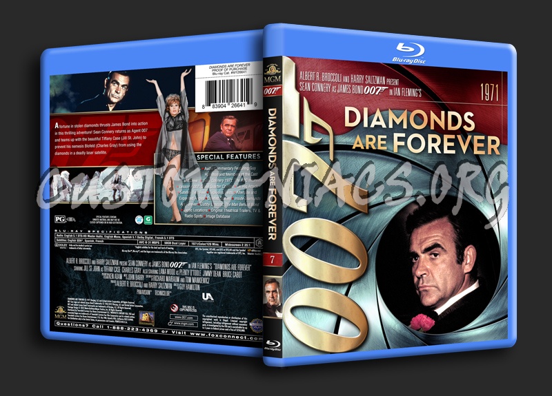 James Bond Collection - Diamonds Are Forever (7) blu-ray cover