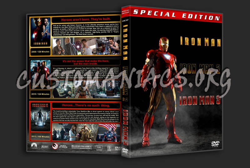 Iron Man Trilogy Dvd Cover Dvd Covers And Labels By Customaniacs Id 188485 Free Download 