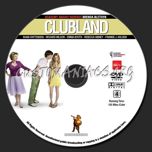 Clubland dvd label