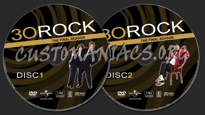 30 Rock Season 7 dvd label