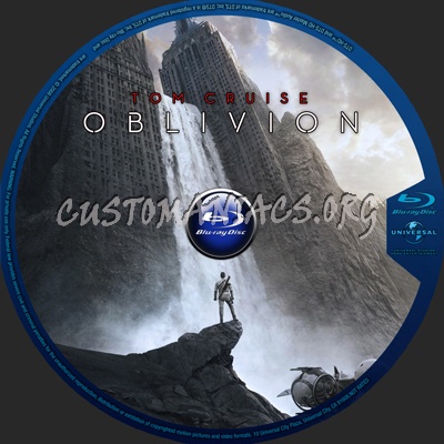 Oblivion blu-ray label