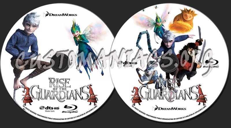 Rise of the Guardians blu-ray label