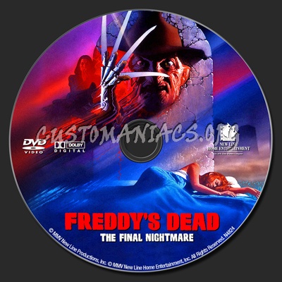 Freddy's Dead - The Final Nightmare dvd label