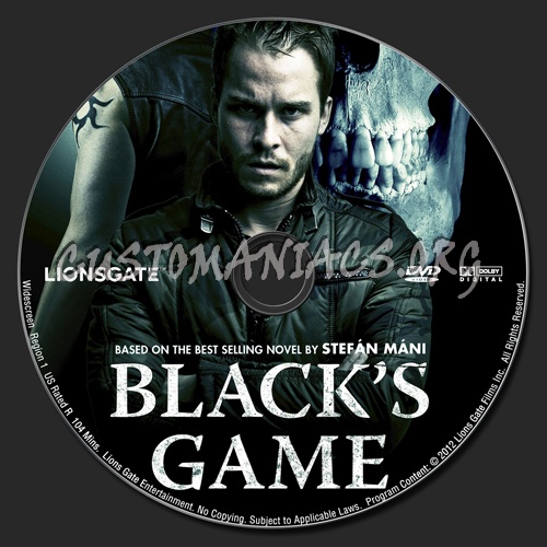 Black's Game dvd label